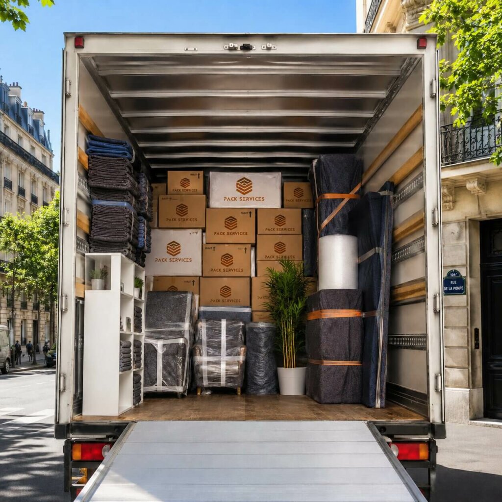 déménagement entreprise paris assuré par pack services