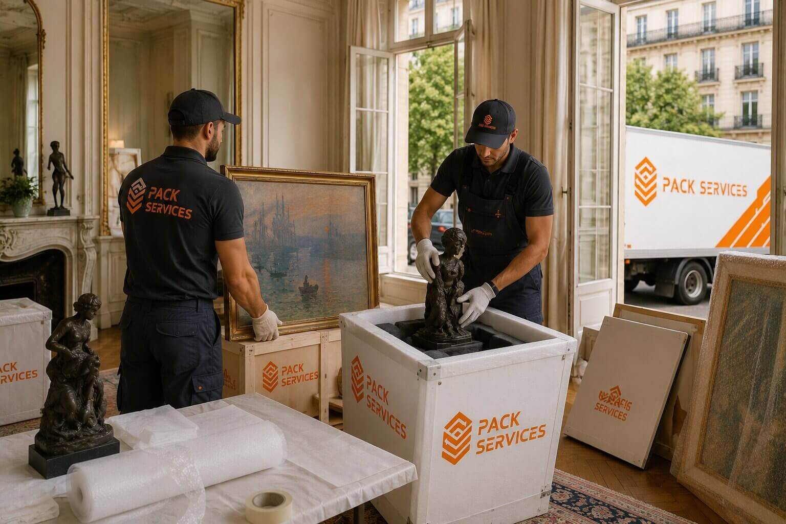 Transport d'œuvres d'art par notre déménageur Paris