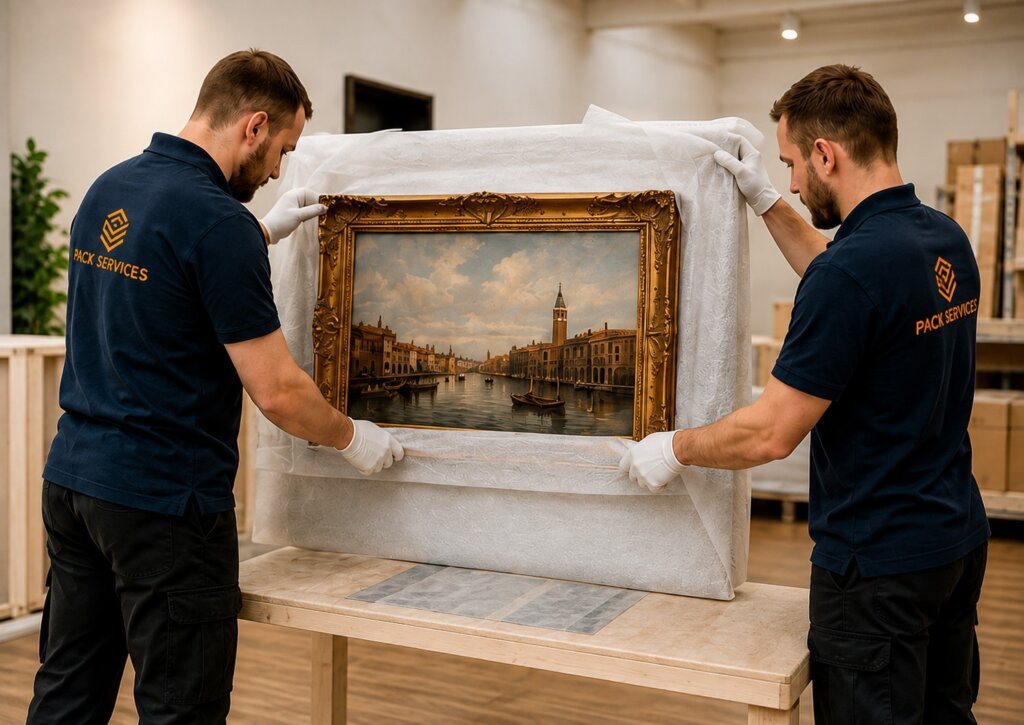 Transport œuvres d'art à Paris par notre déménageur Pack Services