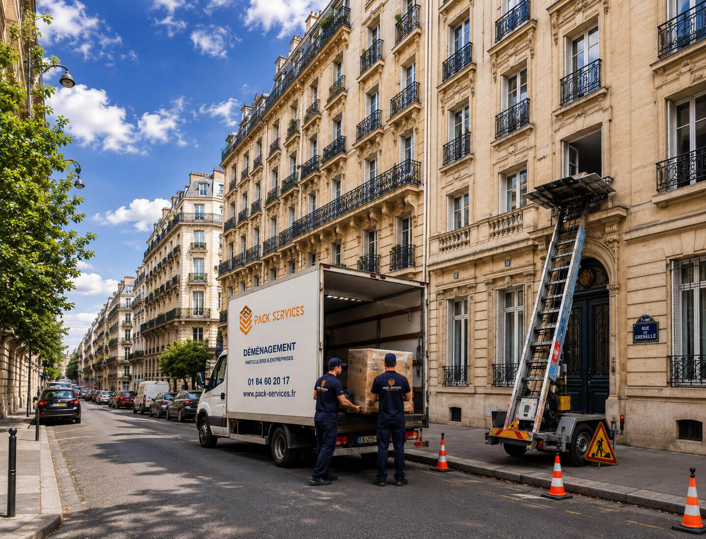 déménageur avec monte meubles à paris