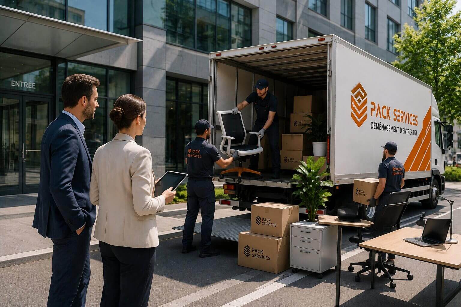 pack services : société déménagement entreprise paris